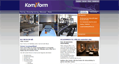 Desktop Screenshot of komiform.no